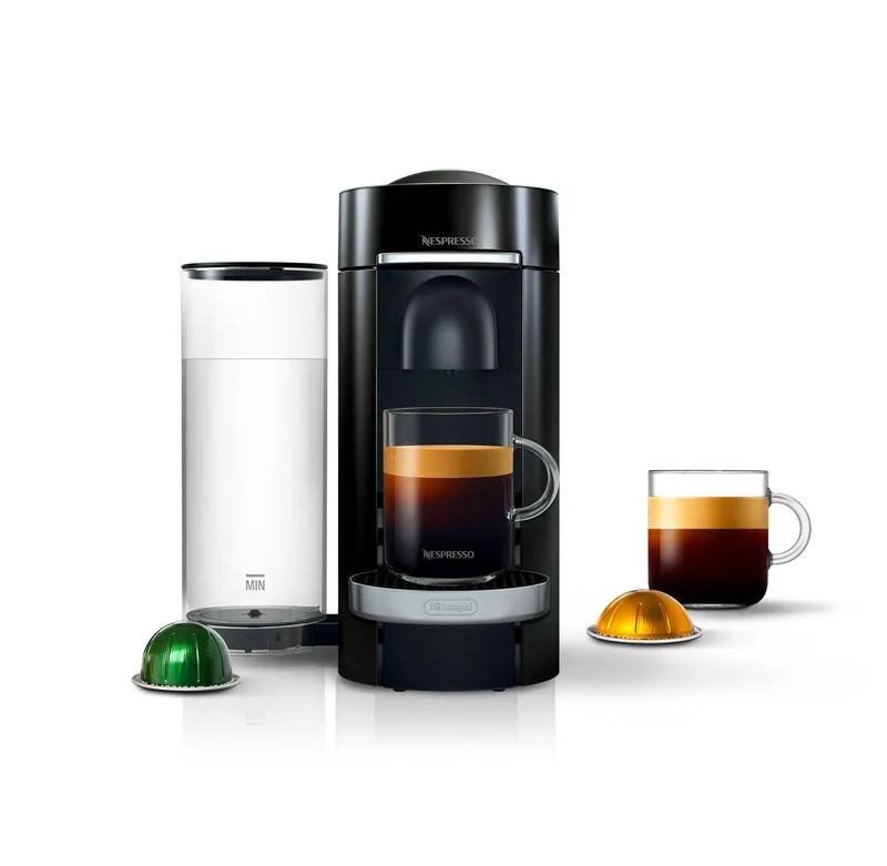 VertuoPlus Deluxe Coffee Maker and Espresso Machine by DeLonghi- Black