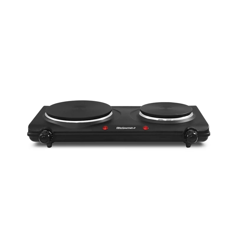 Double Burner Hot Plate - EDB-302BF# - Black
