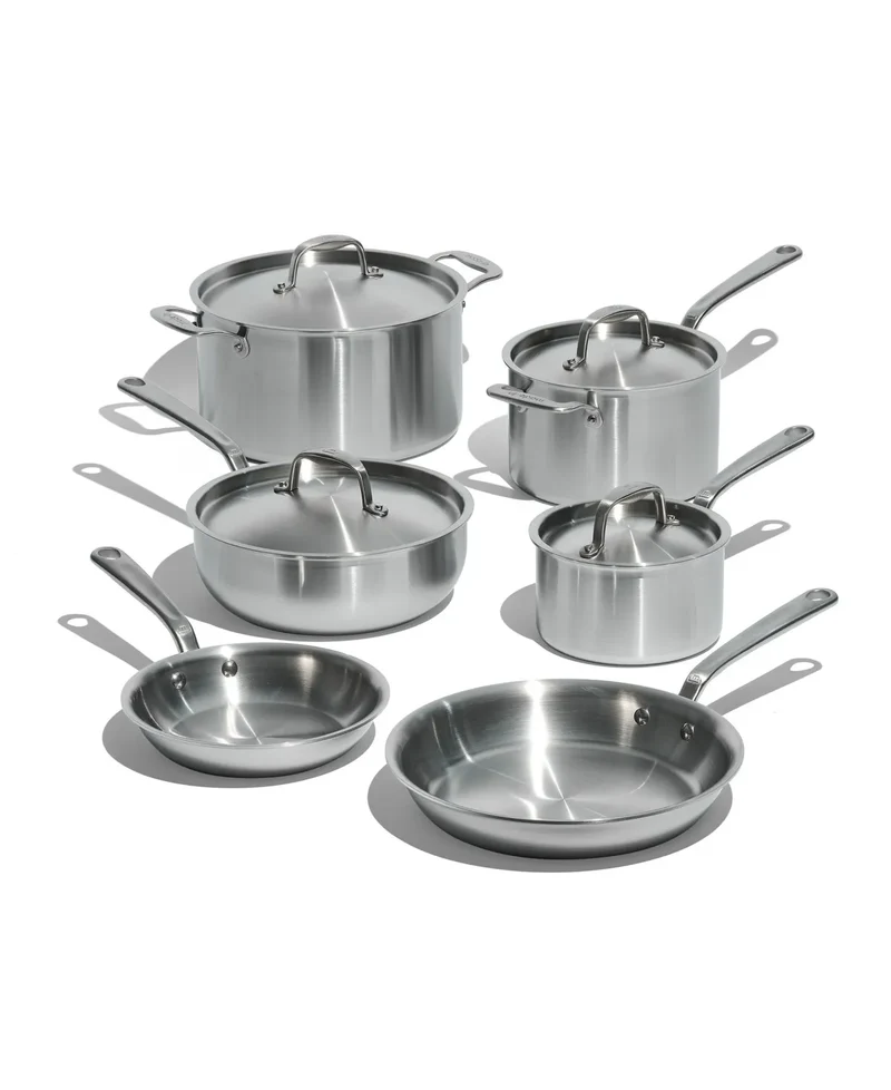 Cookware Set - 10-Piece - Antique Brass Finish