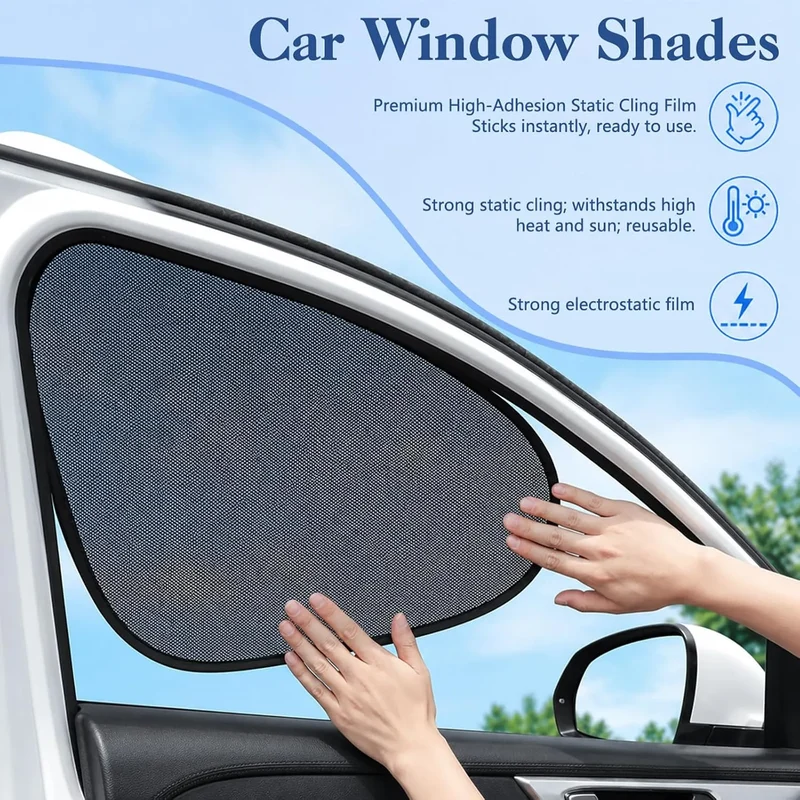 Car Side Window Sunshades - 2-Pack