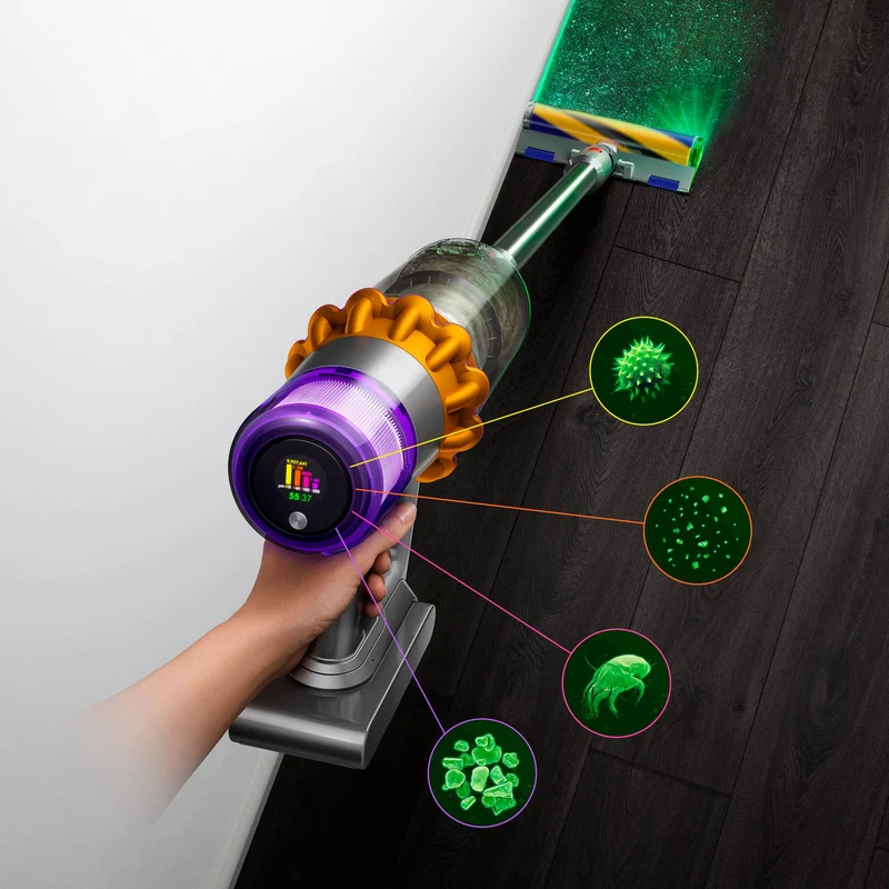 Dyson V15 Detect Cordless Vacuum With 8 Accessories Yellow/Nickel