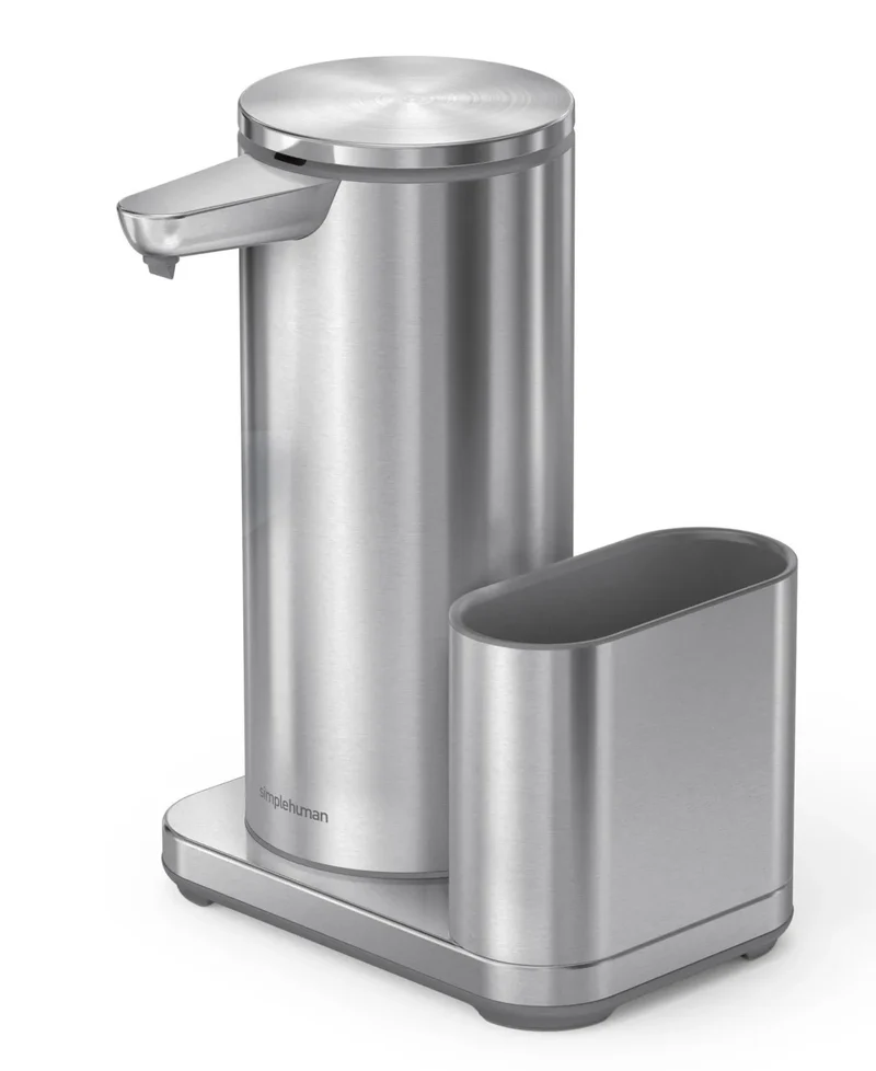 Sensor Soap Pump with Caddy - 14 Oz. - High-Grade Brushed Stainless Steel