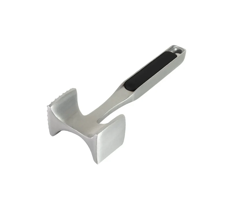 Dual-Sided Aluminum Meat Tenderizer Mallet - 9.45 Inches