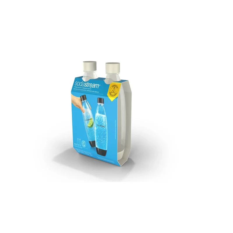1L Carbonating Bottle - 2pk - White