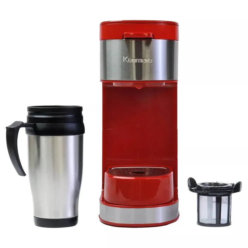 Single Serve Coffee Maker - Red