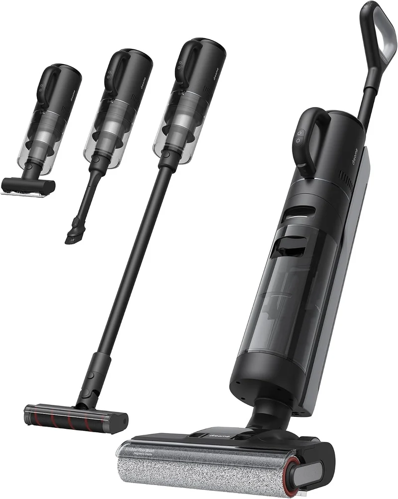DREAME VACUUM/MOP COMBO 4-in-1 CORDLESS STICK WET DRY-BLACK