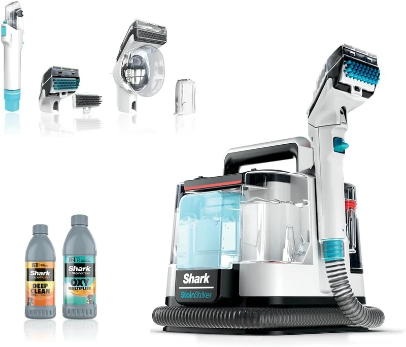 Shark Stainstriker Portable Carpet and Upholstery Cleaner - Spot - Stain and Odor Eliminator PX201 White