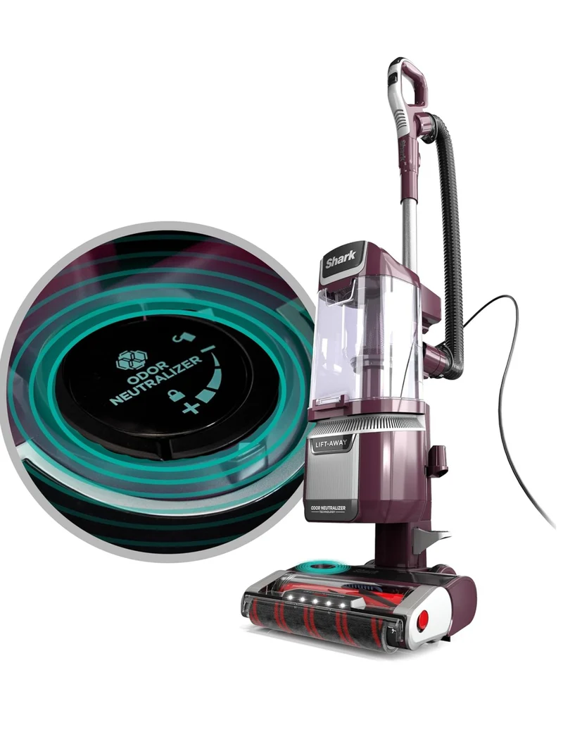 Shark Rotator Pet Lift-Away Adv Upright Vacuum/Duoclean Powerfins Hairpro/Odor Neutralizer La701 Purple