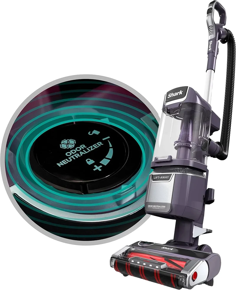 Shark Rotator Pet Lift-Away Adv Upright Vacuum/Duoclean Powerfins Hairpro/Odor Neutralizer La701 Path Purp