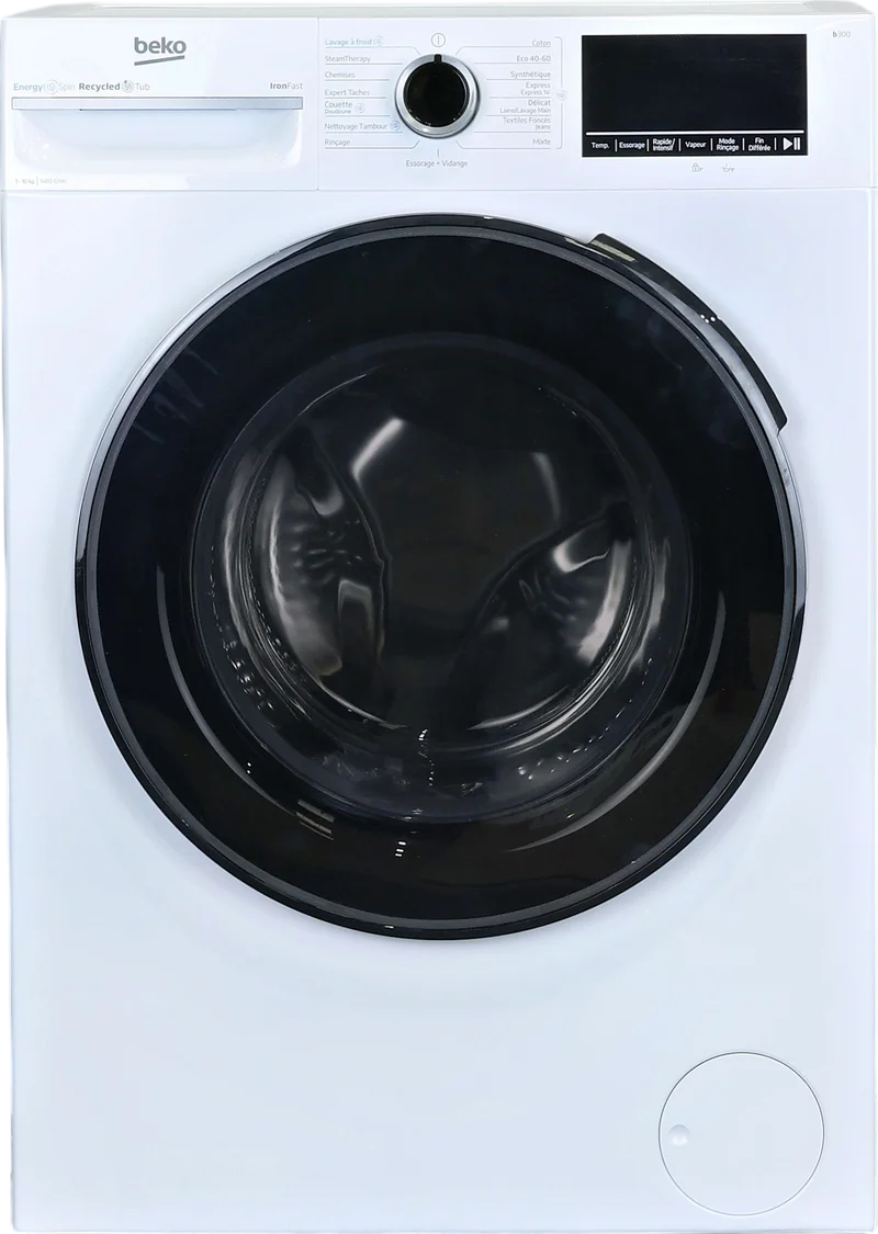Lave-linge Hublot 10 kg Reconditionné BEKO BM3WFT410451C