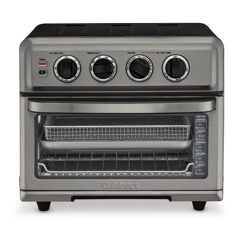 18qt. Air Fryer Toaster Oven with Grill- Slate Black