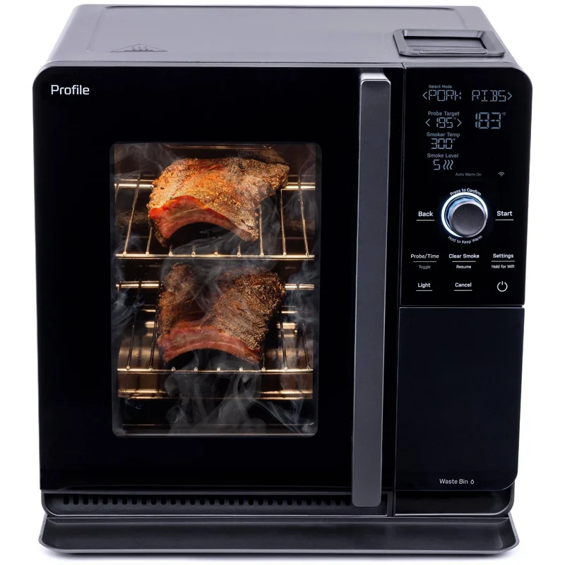 Profile Smart Indoor Pellet Smoker Black P9SBAAS6VBB