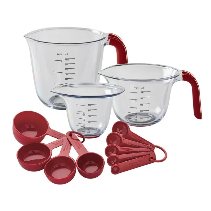 12 Piece Measuring Set - Red