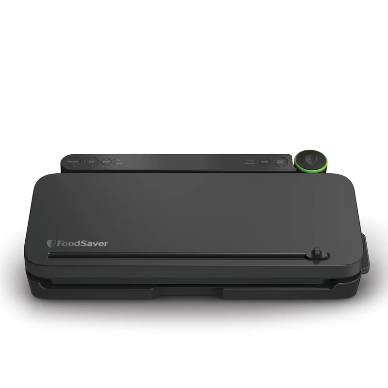 Vacuum Sealer with Roll Storage, Bags, and Cutter Bar - Black