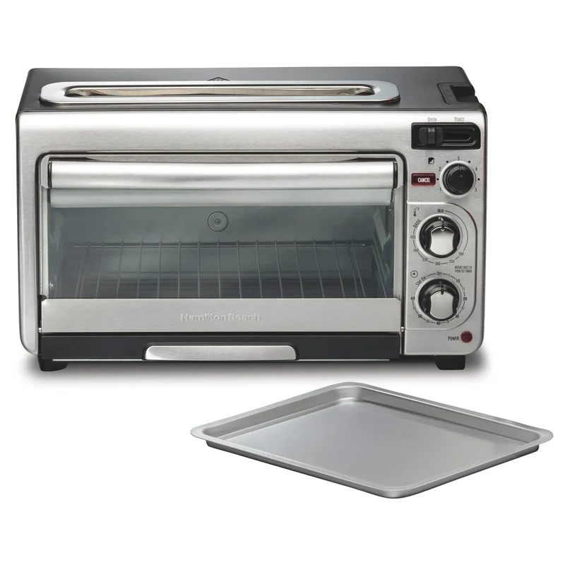 2-in-1 Toaster Oven Combo - Fits 9" Pizza
