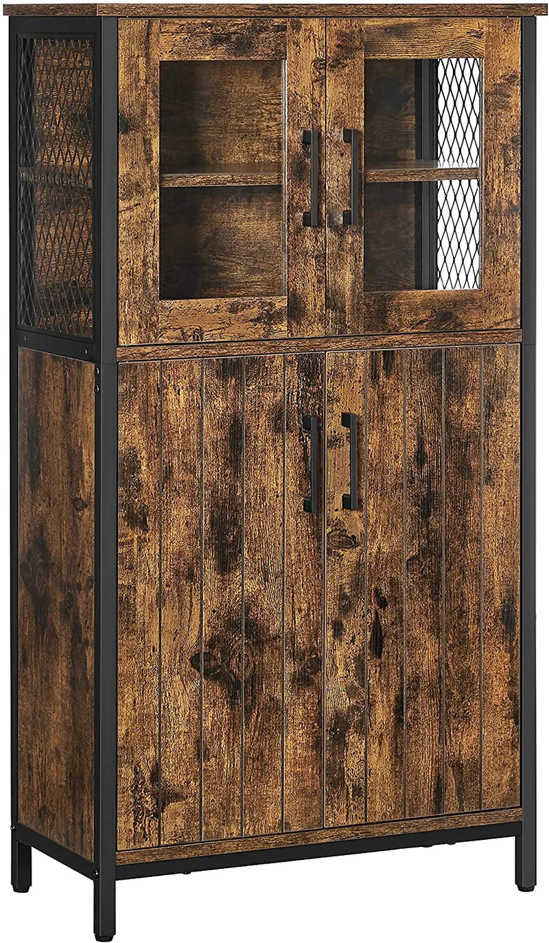 VASAGLE Pantry Cabinet, Storage Cabinet with Door and Adjustable Shelf