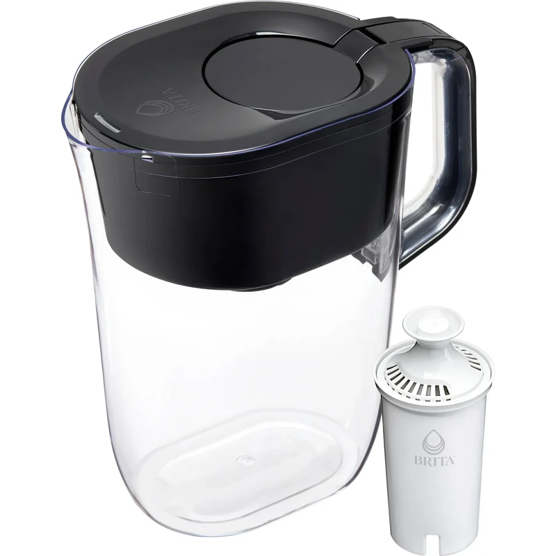 10-Cup Water Pitcher Dispenser - Black