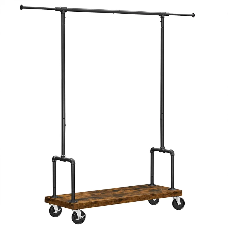 VASAGLE Rolling Clothes Rack, Garment Rack for Hanging Clothes with Wheels