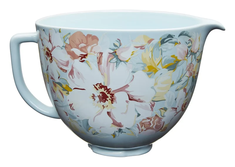 5-Qt. Ceramic Mixing Bowl - White Gardenia