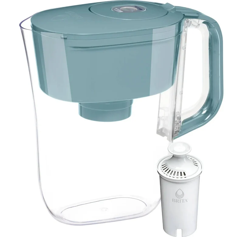 6-Cup Denali Water Filter Pitcher - Stone Blue