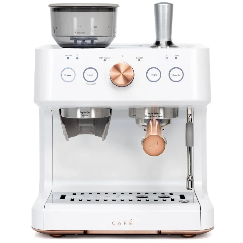 Espresso Machine With Frother - Bellissimo - Matte White