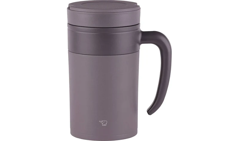Stainless Steel Tea Tumbler with Handle - Brown