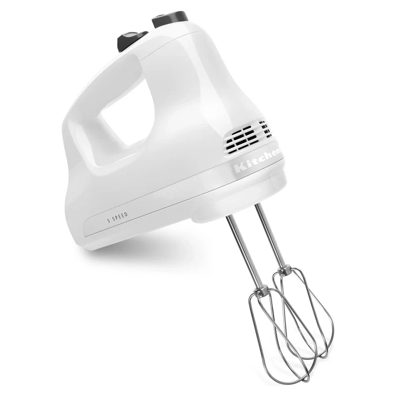 Ultra Power 5-Speed Hand Mixer - White