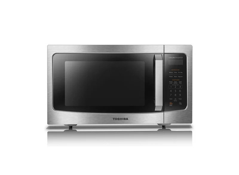 1.6-cu ft 1250-Watt Countertop Microwave Oven with Inverter Technology and Smart Sensor (Stainless Steel)