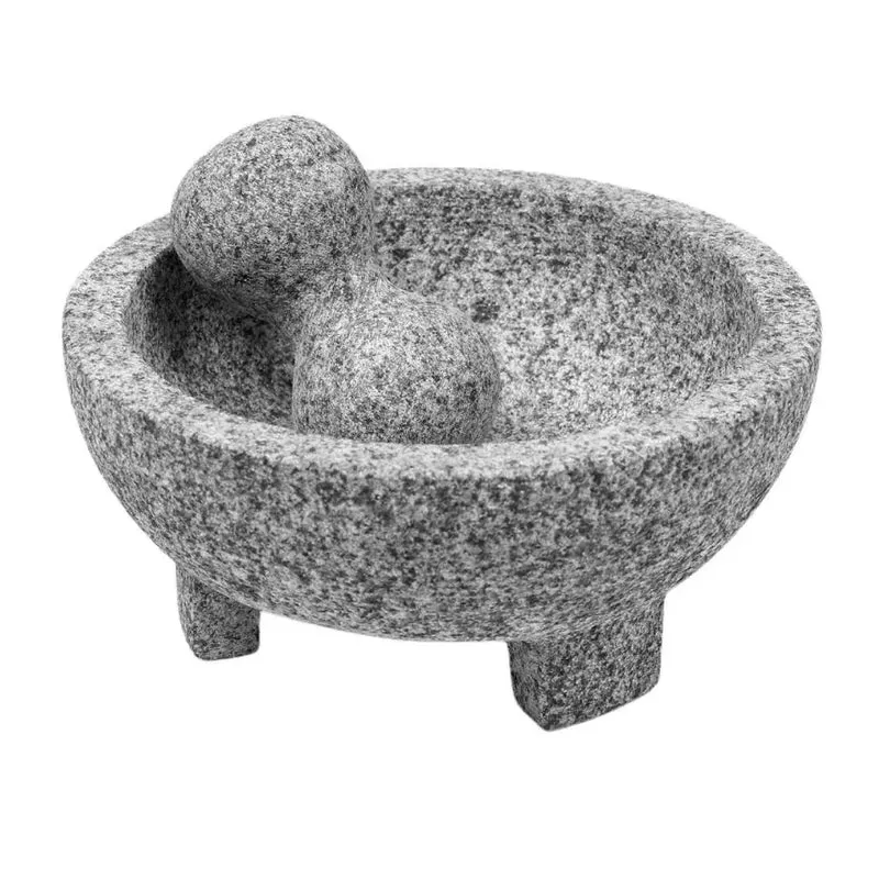 8" Granite Molcajete With Pestle