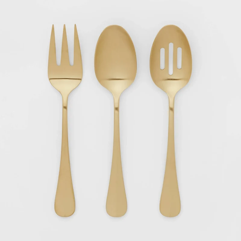 3-Piece Stainless Steel Serving Utensil Set