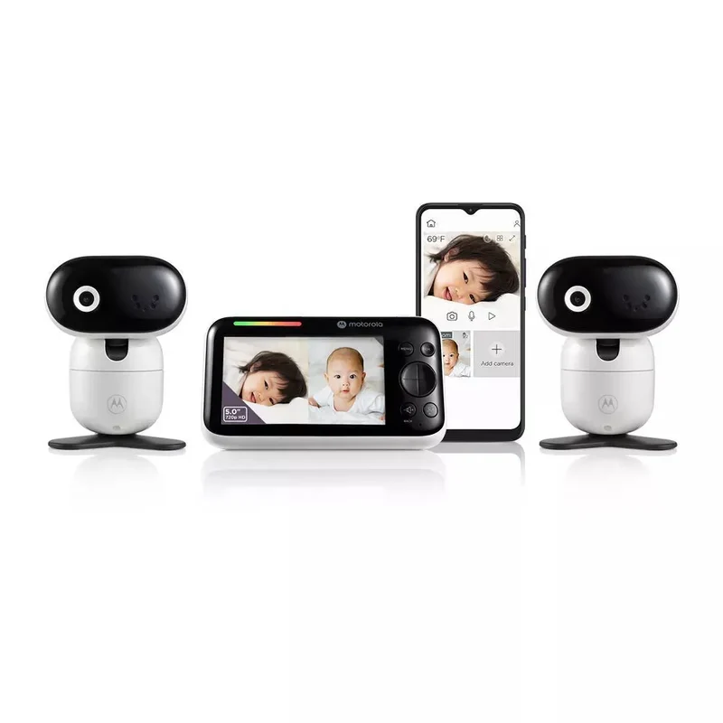 Wi-Fi HD Motorized Video Baby Monitor - Two Cameras
