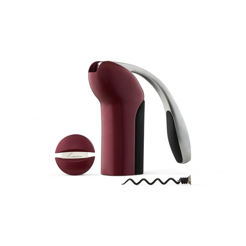 Wine Opener Set - Vertical Corkscrew - Merlot