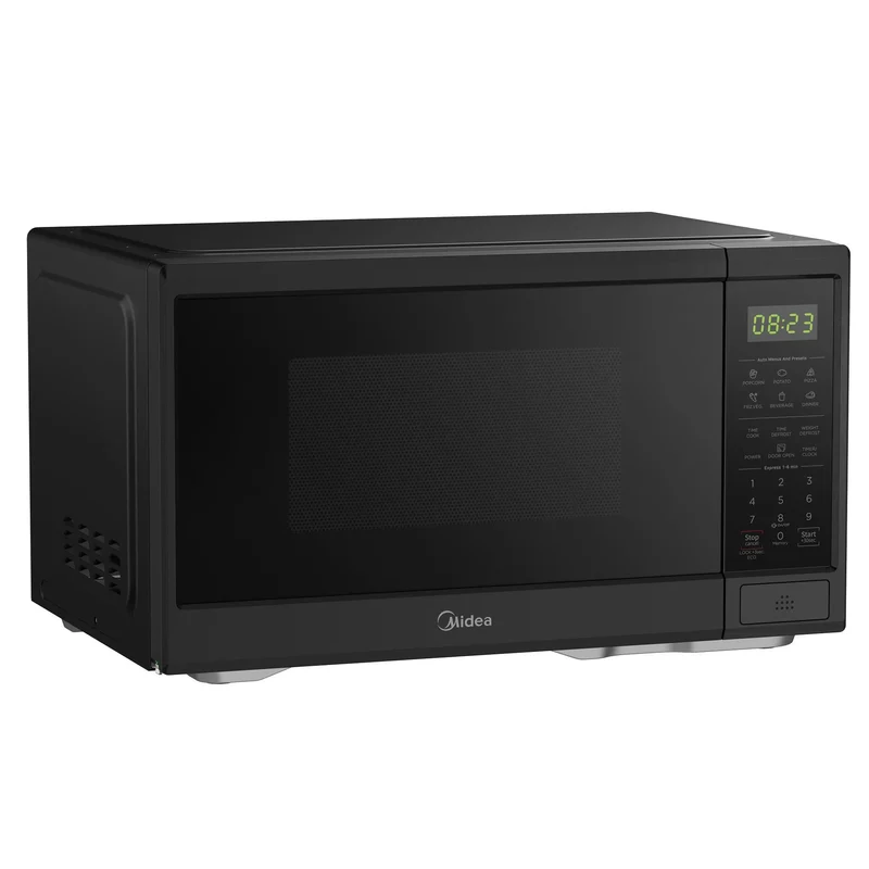 Midea 1.1 cu. ft. Countertop Microwave Oven, 1000W, Small Microwave for Apartment, Dorm, Kitchen (Black)