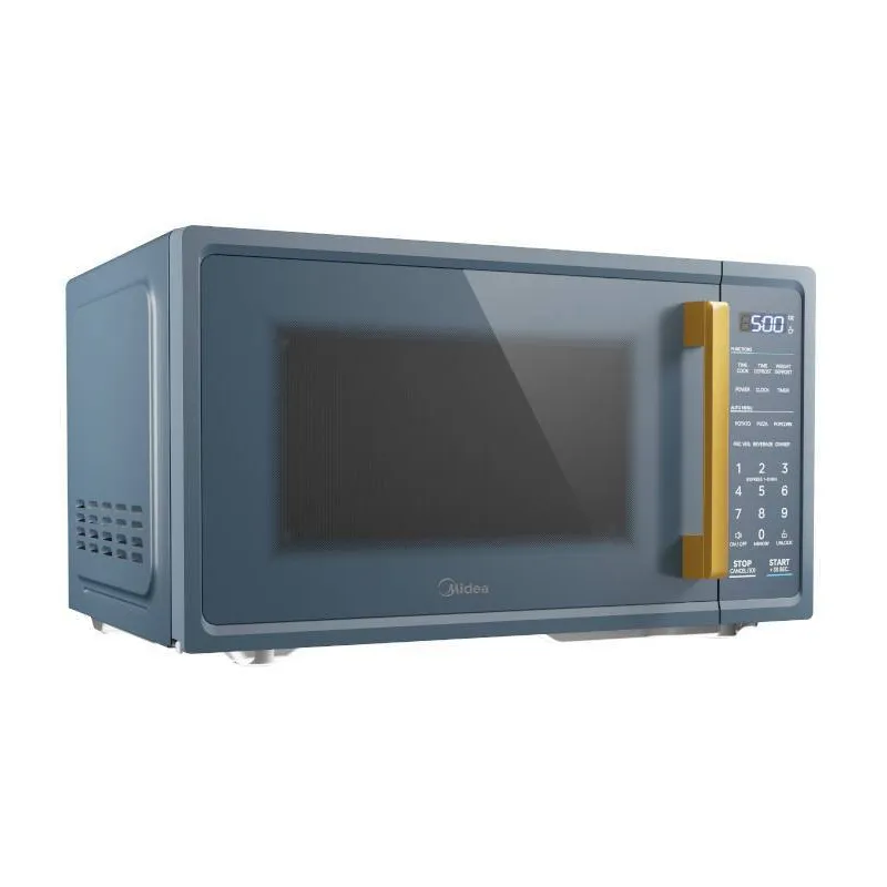 0.9 Cu. Ft. 900W Microwave Oven With Child Lock Door - Midnight Blue
