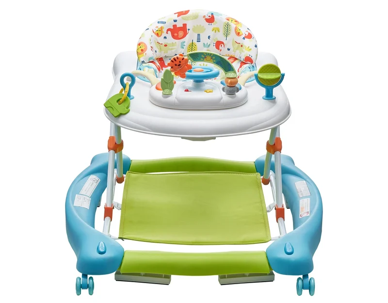 4-in-1 Foldable Baby Walker Activity Center - Multicolor