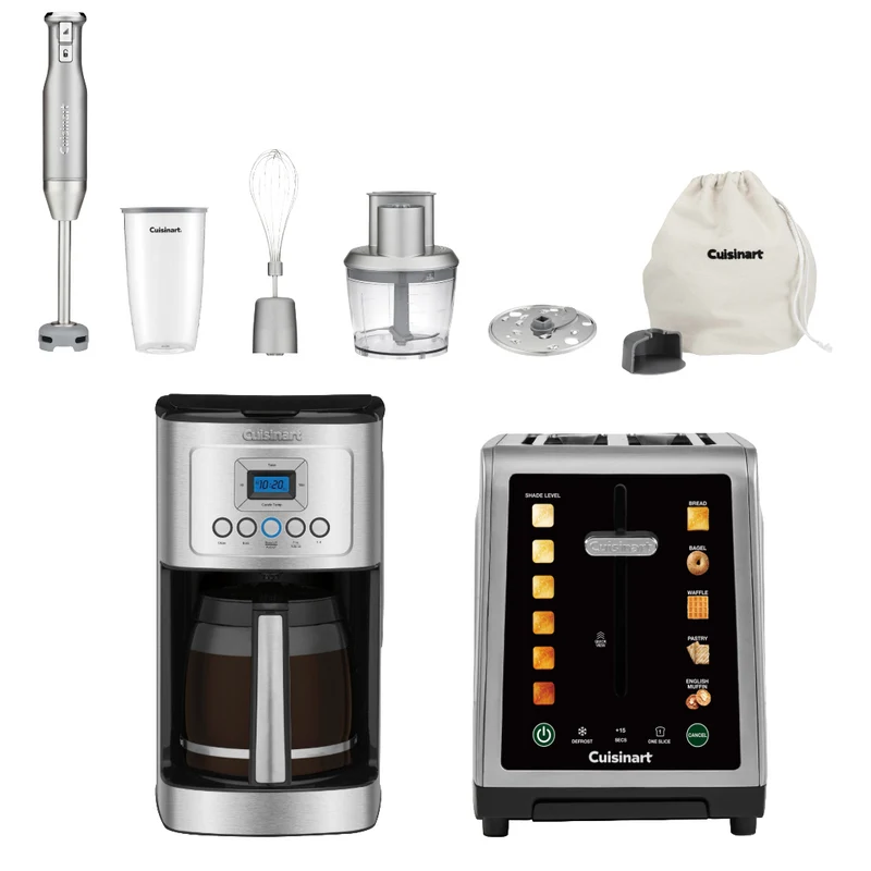Kitchen Countertop Essentials Bundle with Blender, Toaster & Coffeemaker