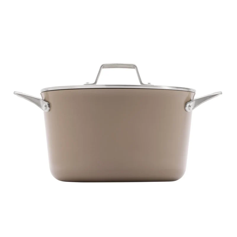 Premier 7 Qt. Ceramic Dutch Oven With Cover - Mushroom