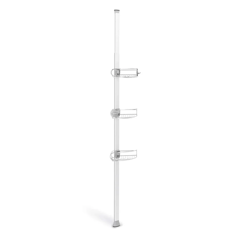 Tension Pole Shower Caddy - Stainless Steel/Anodized Aluminum
