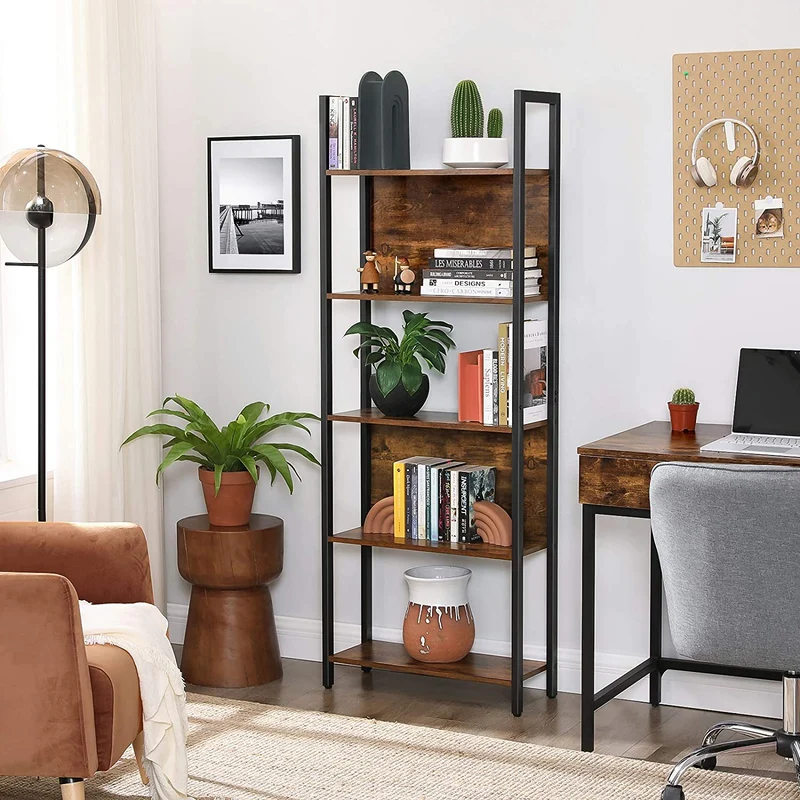 VASAGLE 5-Tier Bookshelf, Storage Rack Shelf, Bookcase with 5 Shelves