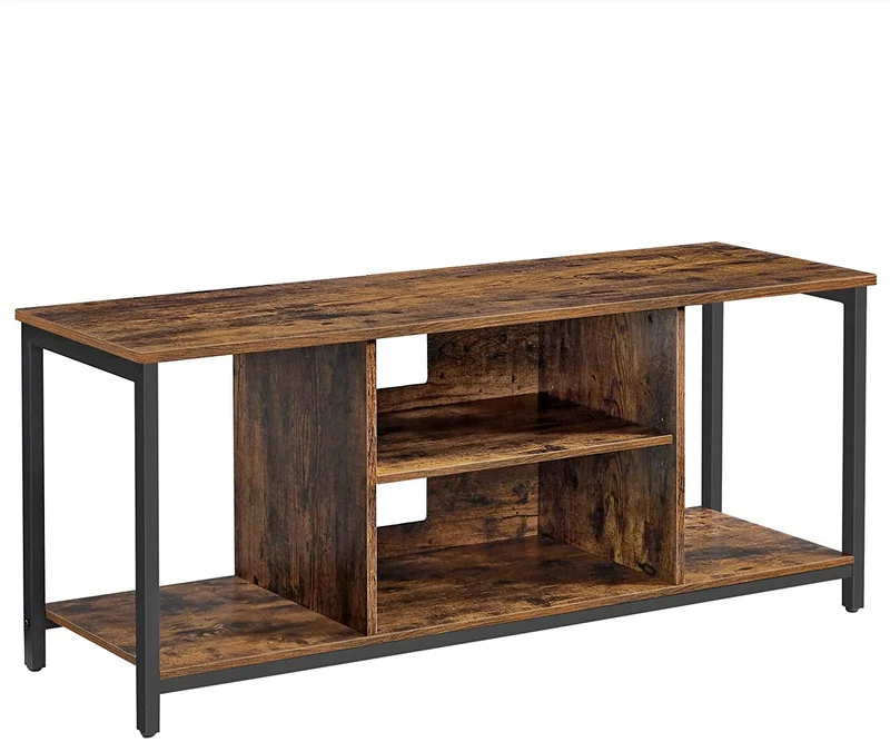 VASAGLE ALINRU TV Stand for TV up to 60 Inches, TV Cabinet with Open Storage