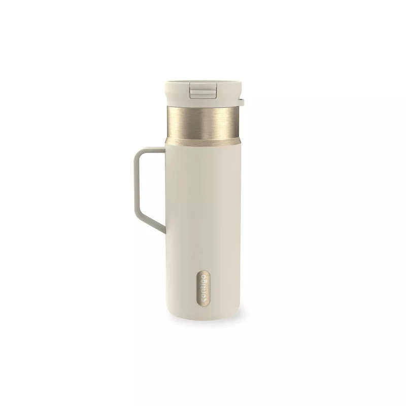 Handled Water Bottle - Snapseal - Oatmilk Champagne