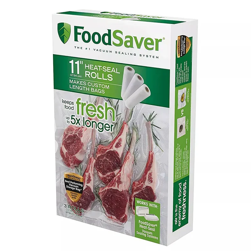 11" x 16 Vacuum Seal Roll with BPA-Free Multi-Layer Construction for Food Preservation, 3-Pack