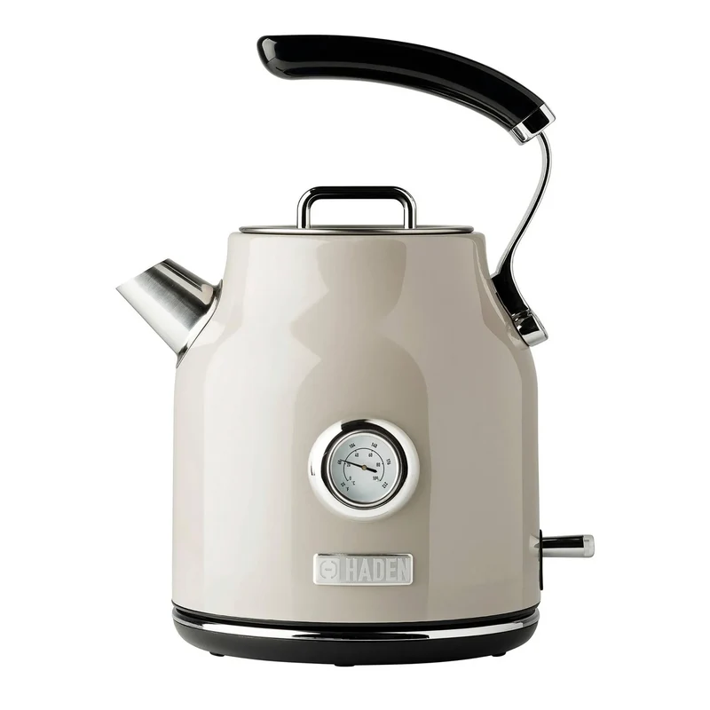 Dorset 1.7L Stainless Steel Electric Kettle - Putty: Tea Kettle with Overheat Protection & 360° Rotating Base