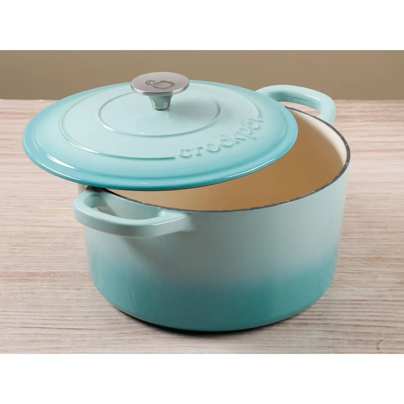 Round Dutch Oven - Aqua Blue