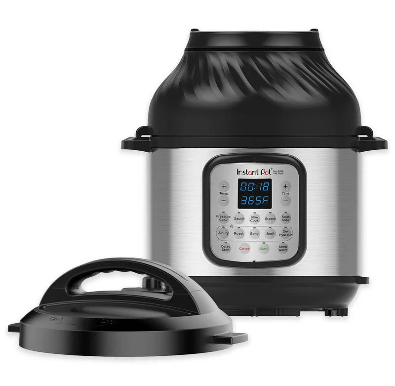 6qt Pressure Cooker Air Fryer - Silver