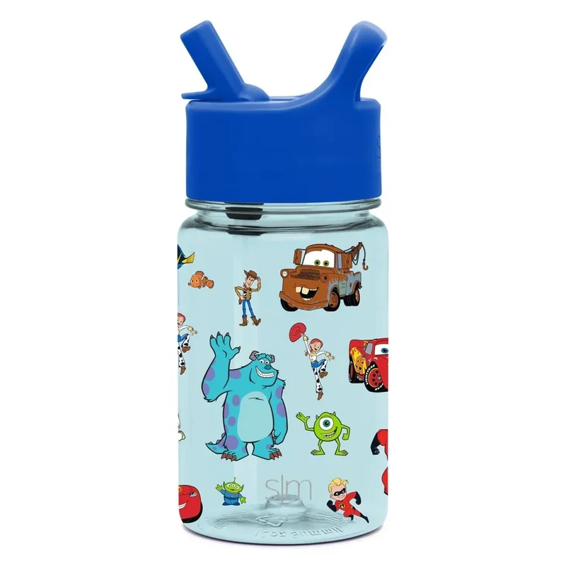 Pixar Classics 12oz Plastic Tritan Summit Kids Water Bottle with Straw - Simple Modern