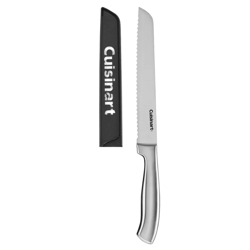Classic 8" Stainless Steel Bread Knife with Blade Guard