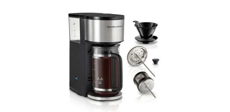 7-in-1 Stainless Steel Coffee Maker - Dishwasher Safe