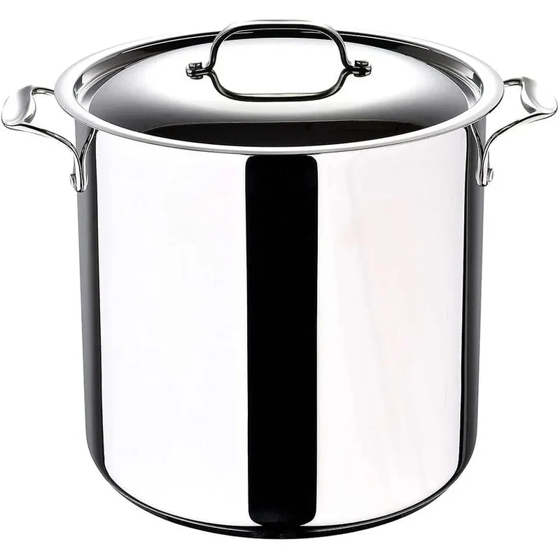 16Qt Stainless Steel Stock Pot - Silver