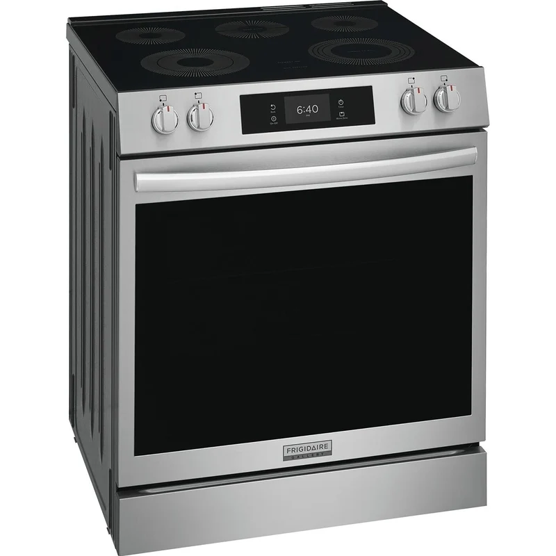 Frigidaire Gallery Cuisinière électrique de 30 pouces avec fonction Pizza cuite sur pierre GCFE307CBF